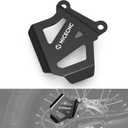 NICECNC CNC Rear Brake Caliper Protection Plate Compatible with Kawasaki KLR650 2008-2024, Back Brake Caliper Cover Shield, Anodization, Aluminum, Black