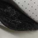 OLANLY Black Round Rugs for Bedroom - Machine Washable, 5 ft Circle Area Rugs for Living Room, Soft and Fluffy Shaggy Carpet for Teen Girls and Boys, Nursery Rooms, Dorms, Home Decor Aesthetic  Black