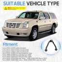 4WD Front Upper Control Arms w/Ball Joints Tie Rods Suspension Kit for 1999-2006 Chevy Avalanche Suburban Silverado 1500 Tahoe, GMC Sierra 1500 Yukon, 2000-2006 Cadillac Escalade (13pc Set)