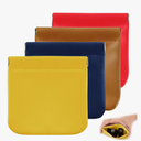 4Pcs Pocket Cosmetic Bag for Purses, Leather Small Makeup Bag Cosmetic Pouch for Women, Portable No Zipper Makeup Pouch Coin Purse Jewelry Pouch Travel Storage for Cosmetics Headphones Jewelry