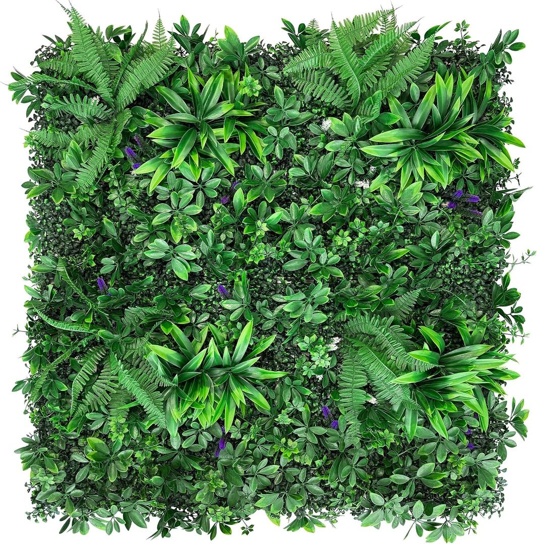 20"x20" (24 Pieces) Artificial Boxwood Green Wall Hedge Panels