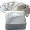 100PCS CD Storage Cases, Standard Two-Sided Clear CD Sleeve case with Drop-Proof Closure