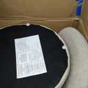 Swivel Dining Chair, Upholstered Mid Century Modern Deskchair with High Back, Linen Fabric Kitchen Chairs for Dining Room, Bedroom, Dressing Room, Khaki