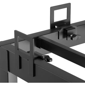 Adjustable Non Slip Mattress Gaskets for Metal Bed Frame, 6 Pcs Mattress Holder in Place Gripper, Anti-Slip Baffle Retainer Bar, Keep Mattress from Sliding, Black