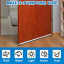 FoldTier 1-3/4 x 32 Adjustable Double Bubble Door Sweep Bottom of Door, Under Doors Seal for Exterior Doors, Energy Efficient Draft Stopper, Slide to Install, Blocks Dust/Insects/Noise(White)