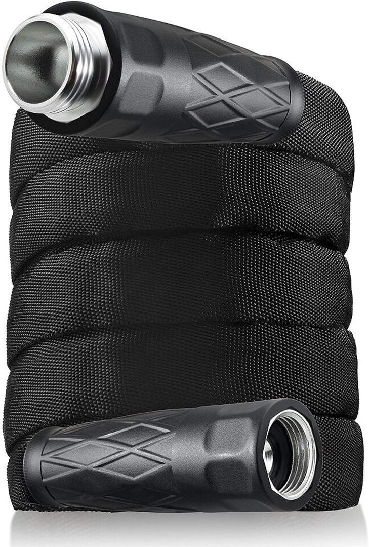 Bionic Force Hose, Super Tough Puncture-proof Lightweight, Flexible Kink and Leak-Free with Solid Aluminum Head As Seen on TV (100 feet) (100 Feet)