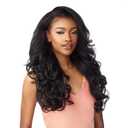 Sensationnel Instant Weave Half Wig - 3 Synthetic Blendwig Adjustable Drawstring for Seamless Hair Blending (T1B/4)