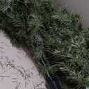 3ft Artificial Pre-lit Christmas Pine Tree with LED Warm Lights,Metal Hinges & Foldable Base,Easy Assembly for Home,Office,Green