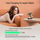 for Apple Watch 5W Fast Charger,15W • Silent •Not hot,3in1 Wireless Charging Station, Apple Mag-Safe Charger Stand,Fast Magnetic Wireless Charger Station for iPhone17-12 Series,Apple Watch Airpods