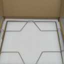 Unicook Pizza Stone for Oven and Grill, 16 x 14 Inch Rectangular Baking Stone for Bread, Cordierite Pizza Pan for Baking Crispy Bread and Cookies, Includes Carry Rack and Dough Scraper