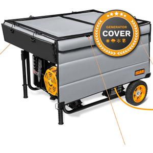 IGAN Generator Covers While Running Pro-Max for most 3500w-12000w Generators - Ultra Heavy Duty Generator Covers for Outside with Windproof Kit - Portable Waterproof Generator Cover, Gray
