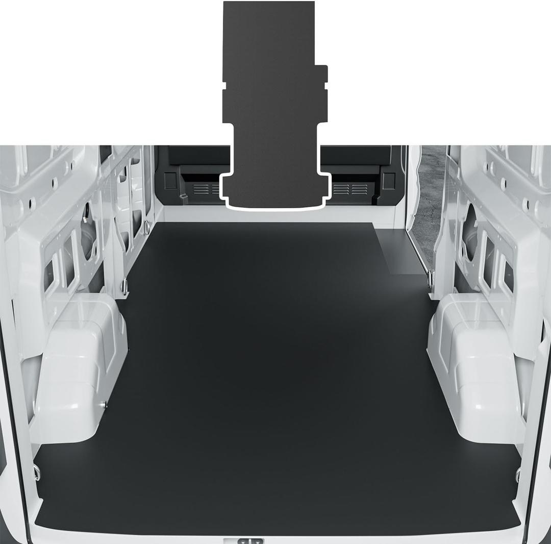 powoq 148" WB Cargo Mat Compatible with 2015-2025 Ford Transit Trunk Mat Long Series Vans Only Cargo Liner TPE Trunk Liner Replacement for 2015-2025 Ford Transit Accessories