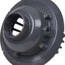 Oatey 78023 PVC Roof Drain with Cast Iron Dome, 3-Inch, Black