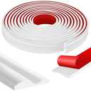moonoom 20 Ft x 1.6'' Wall Decoration Molding Trim, Self-Adhesive 3D Chair Rail Panel Molding, Flexible DIY Wall Trim for Walls Mirror Window Frame and Home Decoration