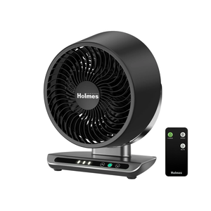 Holmes Blizzard 8” Digital Fan, 3-Speed, Air Circulator, Touch Control, Remote, Black