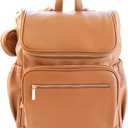 Leather Diaper Bag Backpack, Multi-Function, Anti-Theft, Waterproof Fast Ship