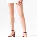 Shoe'N Tale Strappy Heels for Women Square Toe Chunky Block Heels Ankle Buckle Heeled Sandals (Red, 11)