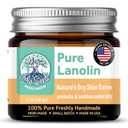 ProSeed Handmade Pure Lanolin Balm  US Pharmacopeia Grade for Moms, Babies & Skin Essentials  Single Ingredient Moisturizer for Dry, Sensitive Skin  Glass Jar, 2oz