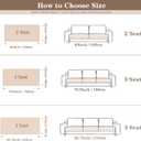 MYSKY HOME 100% Waterproof Couch Cover, Couch Covers for Dogs, Non Slip Couch Covers for Sectional Sofa, Couch Cover for 3 Cushion Sofa, Sofa Covers Washable Dog Bed Cover, Chocolate, 35"x70.9"