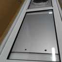 Sliding Glass Door Pet Door Insert with Lock – All-Metal Frame & Magnetic Flat Closure, No-Cut Doggie Door for Large Dogs, Adjustable Height (77 5/8" - 81") M-White, Medium
