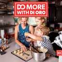 DI ORO Silicone Spatula - 600F Heat-Resistant Rubber Kitchen Spatula for Baking, Scraping, & Mixing - BPA Free Nonstick Cookware Safe Flexible Utensil for Cooking - Seamless & Dishwasher Safe (Black)