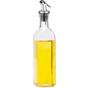 CUISINOX Italian Glass Olive Oil Bottle Dispenser with Dripless Spout, 9" (8 oz)