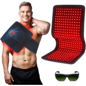 Red Light Therapy Pad for Body, 180W LED Red & Infrared Light Device Mat with 660nm & 850nm Wavelengths for Waist Back Shoulder Muscle Pain Relief FSA HSA Eligible, Size: 360 LEDs