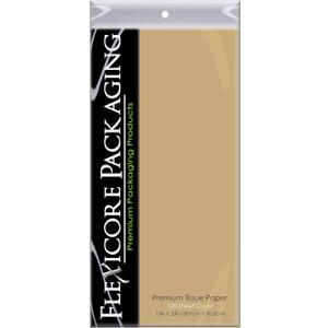 2 x Flexicore Packaging Desert Tan Gift Wrap Tissue Paper Size: 15 Inch X 20 Inch | Count: 100 Sheets | Color: Desert Tan