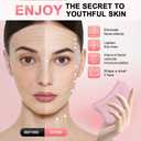 2 x Silicone Face Lymphatic Brush  Ultra Soft Drainage Tool for Puffiness & Contour, Gentle for Daily Use & Sensitive Skin Friendly (1)