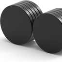 Strong Neodymium, Rare Earth Magnets for Crafts, Heavy Duty, Round, Small, 1.18x 0.12 Inch, 10 PCS,Black