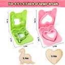 Vodolo 2PCS Sandwich Maker,Sandwich Cutters for Kids Lunch,Crustless Breakfast Sandwich Cutter and Sealer Set Great for Children Boys Girls Lunchbox and Bento Box for Autumn School Start Season