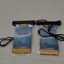 2 Pack Waterproof Phone Pouch - 10in Waterproof Phone Case with Lanyard, IPX8 Cell Phone Dry Bag Beach Cruise Ship Essentials for iPhone 17 16 15 Pro Max, Galaxy S25 S24 Ultra (Extra Large [10-inch])