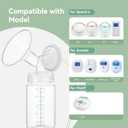 10oz Breastmilk Storage Bottle, Compatible with Momcozy Milk Cooler 22oz & Spectra Pumps, Wide-Neck Collection Bottles for Pumping & Fridge, BPA-Free, Breastfeeding Essentials, 4PCS