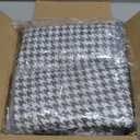 BLDKORUER Houndstooth Throw Pillow Covers Black White Tartan Plaid Throw Pillow Covers 18"x 18" Set of 2 for Living Room Couch Bed Sofa Home Decor Soft Cushion Case