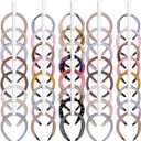 5 PCS Headband Holder Organizer for Girl,Hanging Hairband Storage for Women,White Hair Hoop Display Hair Accessories Organizer Bedroom College Dorm Decor