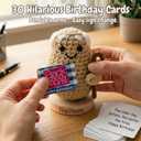 30 Swappable Birthday Wishes by the Tiny Potato Positive Crochet | Funny Milestone Birthday Gift for Men, Women, Friend, Coworker, Brother, Dad | Back & Body Hurts Gag Bday Party Decorations for Men