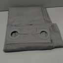 No Hook Slub Textured Shower Curtain with Snap in Liner - Grey Fabric Outer Curtain & Waterproof Inner Liner, Hotel Style with See Through Top Window, 71x74 in