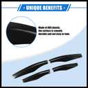 4pcs Car Roof Rack Side Rails End Cover Cap Compatible for Lexus RX350 RX400h RX330 2003-2009, Durable Plastic Black Cargo Rack Legs Protection Durable Material