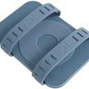 Magnetic Storage Binding Board for Portable USB DAC Amps, Silicone Straps with Adjustable Tightness, Suitable for Power Banks, Portable Hard Drives & More (Navy Blue)