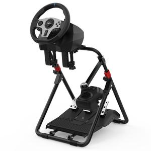 PXN-A9 Steering Wheel Stand for Logitech G29 G25 G27 G920 G923 for Thrustmaster T300RS/T300GT/ T500RS/TGT/TS Foldable Racing Simulator Cockpit Adjustable Racing Wheel Stand