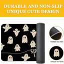 Mloabuc Happy Halloween Door Mat Outdoor Black Witchy Doormat Halloween Welcome Mats for Front Kitchen Mat Outdoor Indoor Heavy Duty Non-Slip Rubber Back, 17 x 30 Inch (1'5" x 2'6" (Rectangular), Spooky)