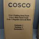 Cosco Shifter Folding Hand Truck/Cart - Heavy Duty Steel Frame, 300lbs Capacity, Black