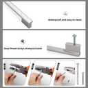 10 Pack Brushed Satin Nickel Cabinet Pulls 5 Inch Hole Centers Kitchen Cabinet Handles Silver Drawer Pulls Cabinet Hardware