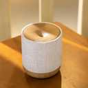 Essential Oil Diffuser 200ml with Fabric Cover and Night Lamp | Ultrasonic Aroma Diffuser | Humidifier w Lights | Room Decor | Small Humidifier for Bedroom | Gift (Light Brown)