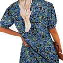 BETTE BOUTIK Women's Short Sleeve Summer Tunic Tops Flowy Flare Button Down Tunic Shirts Blouses S, Color May Vary