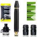 High Pressure Power Washer Nozzle with Connector Set, 3-Spray Mode Direct Spray Gun, Leak-Proof Power Jet Wand for Cleaning Car, Yard, Patio, Pets & Driveway 