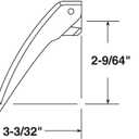 Prime-Line TH 22243 Folding Crank Handle for 11/32 In. Spindle Casement and Awning Window Operators Low-Profile Design for Unobstructed Use of Blinds Diecast Zinc, Bronze Finish (Single Pack)