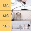 QQLIKE USB Type c Cable, 5 Pack (6FT) Nylon Braided USB C Cables 3A Fast Charging Charger for Samsung Galaxy S9/S8 Note8/9 20 10 S21 S20 S10 Plus C Cord