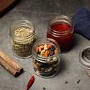 24 Pack 8 oz Mason Jars with Regular Lids - Mini Glass Clear Mason Jars, Small Half Pint Canning Jars with Airtight Lids for Jam, Honey, Baby Foods, Overnight Oats, Party Favors