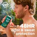 Toms of Maine North Woods Antiperspirant for Men and Women, No Artificial Fragrances, Dyes, or Preservatives, Baking Soda Free, 48-Hour Odor and Sweat Protection, 3.25 oz (2 Pack)